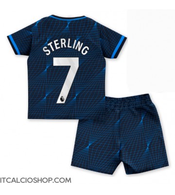 Chelsea Raheem Sterling #7 Seconda Maglia Bambino 2023-24 Manica Corta (+ Pantaloni corti)